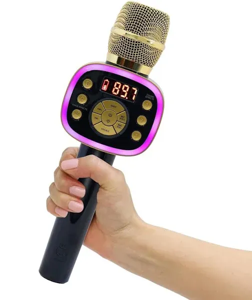 The Singing Machine Carpool Karaoke Wireless &amp; Bluetooth Microphone