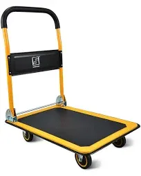 Push Cart Dolly by , Moving Platform Hand Truck, Foldable for Easy Storage and 3