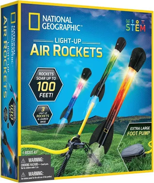 National Geographic Light-Up Air Rockets