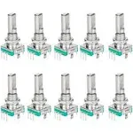 DIYhz 10 Pcs EC11 Rotary Encoder Dode Switch Audio Digital Potentiometer with Sw