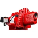 Red Lion RJS-50-PREM 1/2 HP, 12 GPM, 115/230 Volt, Premium Cast Iron Shallow Well Jet Pump, Red, 602206