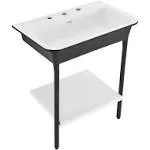 Swiss Madison Ivy 32" Solid Surface Console Sink