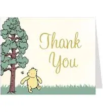 Winnie The Pooh Baby Shower Thank You Cards