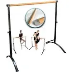 Artan Balance Ballet Barre Portable for Home or Studio, Height Adjustable Bar for Stretch, Pilates, Dance or Active Workouts, Single or Double Bar,