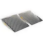 Titan Ramps 29" x 24" Aluminum Dual Punch Plate Shed Ramps