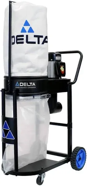 Delta Power Equipment 50-723T2 1 hp Dust Collector, Black