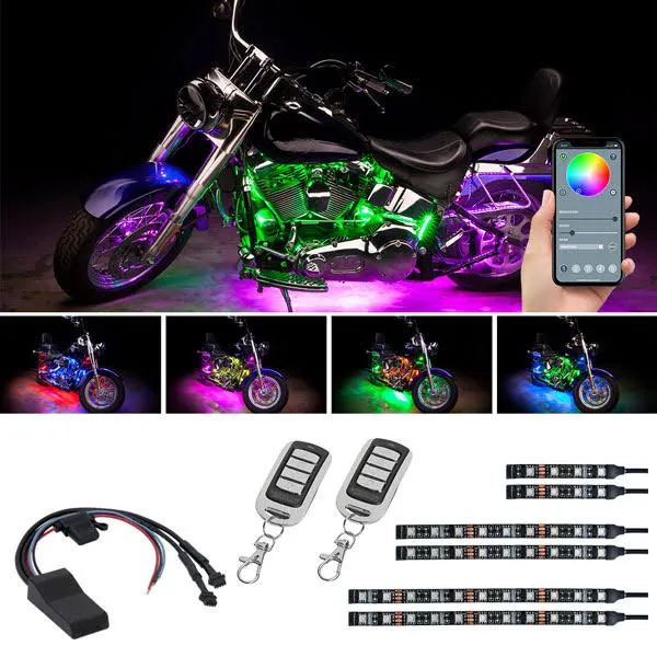 LEDGlow Advanced Million Color SMD LED Motorcycle Light Kit