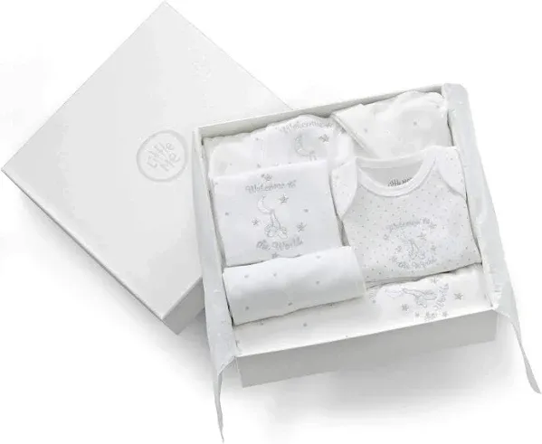 Little Me Welcome to The World Gift Box Set White Welcome 6M