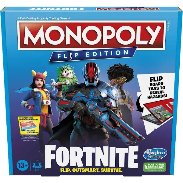 MONOPOLY Flip Edition: Fortnite Board Game