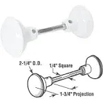 Prime-Line E 2319 White Painted Spindle Knob Set