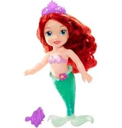 2016 DISNEY PRINCESSES BATHTIME ARIEL LITTLE MERMAID 14&#034; DOLL, WORN BOX, NEW