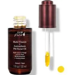 Multi-Vitamin + Antioxidants PM Facial Oil, Anti-Aging Skin Care, Night Facia...