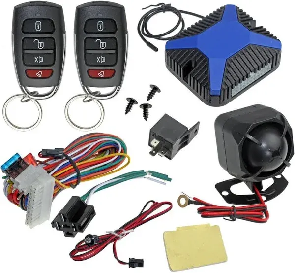 InstallGear Car Keyless Entry System - Trunk Pop with Two 3-Button Remotes - Keyless Entry Car - Door Lock/Unlock and Key Fob - Keyless Entry System Kit for Car/Auto