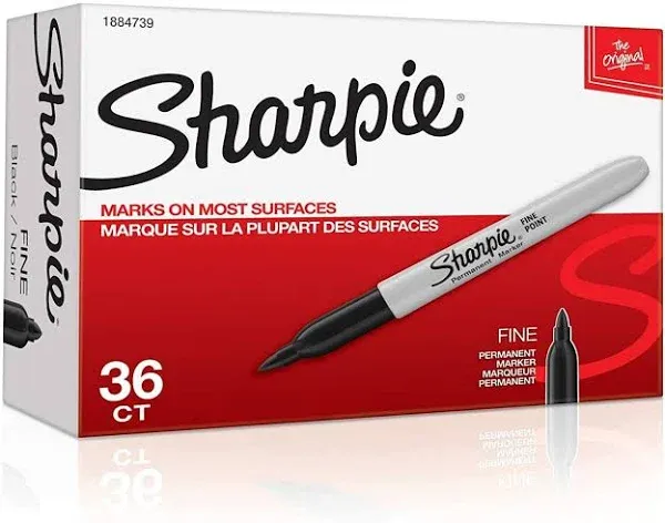 Sharpie Permanent Marker, Ultra Fine Tip, Red (37002)