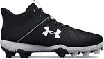 Under Armour Boys' Leadoff Mid RM Jr. Baseball Cleats - Black, 1