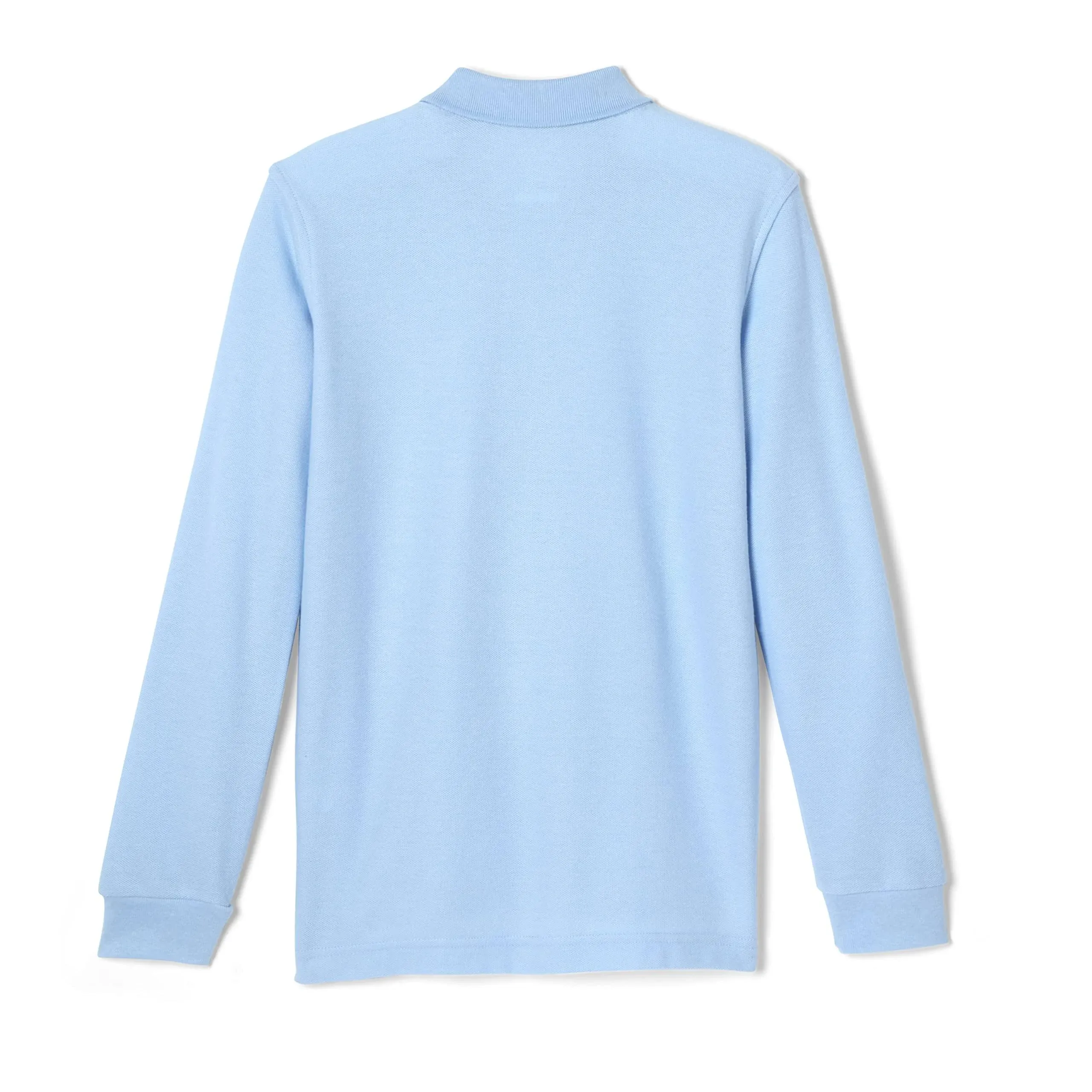 French Toast Boys Long Sleeve Pique Polo, Blue