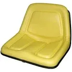 TY15863 New Yellow High Back Seat Fits John Deere Riding Mower Models 130 +