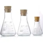 Glass Erlenmeyer Flask Set, (250 ml, 150 ml &amp; 50 ml)