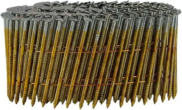 3600 Count 15 Degree 2&#034; Wire Collated Galvanized Ring Shank Coil Siding Nails US