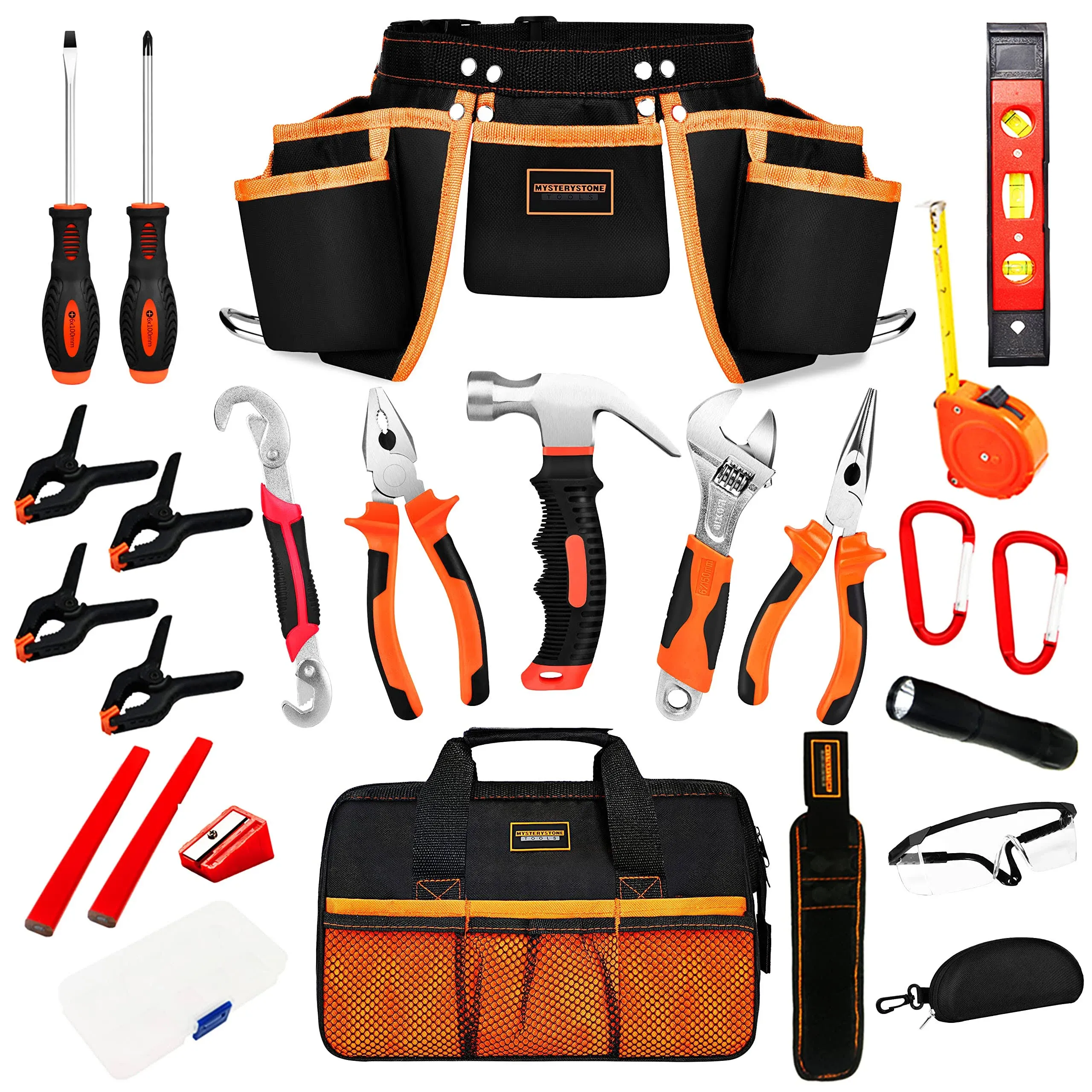 25 Pc Real Tool Kit for Kids Hand Tools &amp; Set