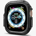 SPIGEN Lock Fit Case Designed for Apple Watch Ultra 2/1 49mm Secure Button Lock Rugged Cover - Black