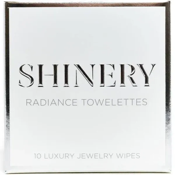 Radiance Towelettes, Jewelry Cleaning Cloth Wipe with No Rinse Required for On The Go, One Pack of 10