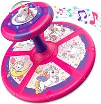 Hot Bee Unicorn LED Sit and Spin Toy