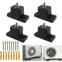 4 Pack Rubber Vibration Isolator Anti-Vibration Air Conditioner Mounting Bracket