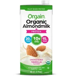 Orgain Organic Protein Almond Milk Lightly Sweetened Vanilla