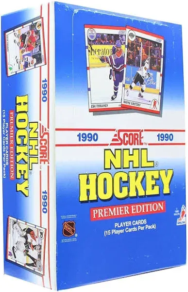 1990 Score Hockey Box Containing 36 Sealed Packs -- Chance Of Lindros RC