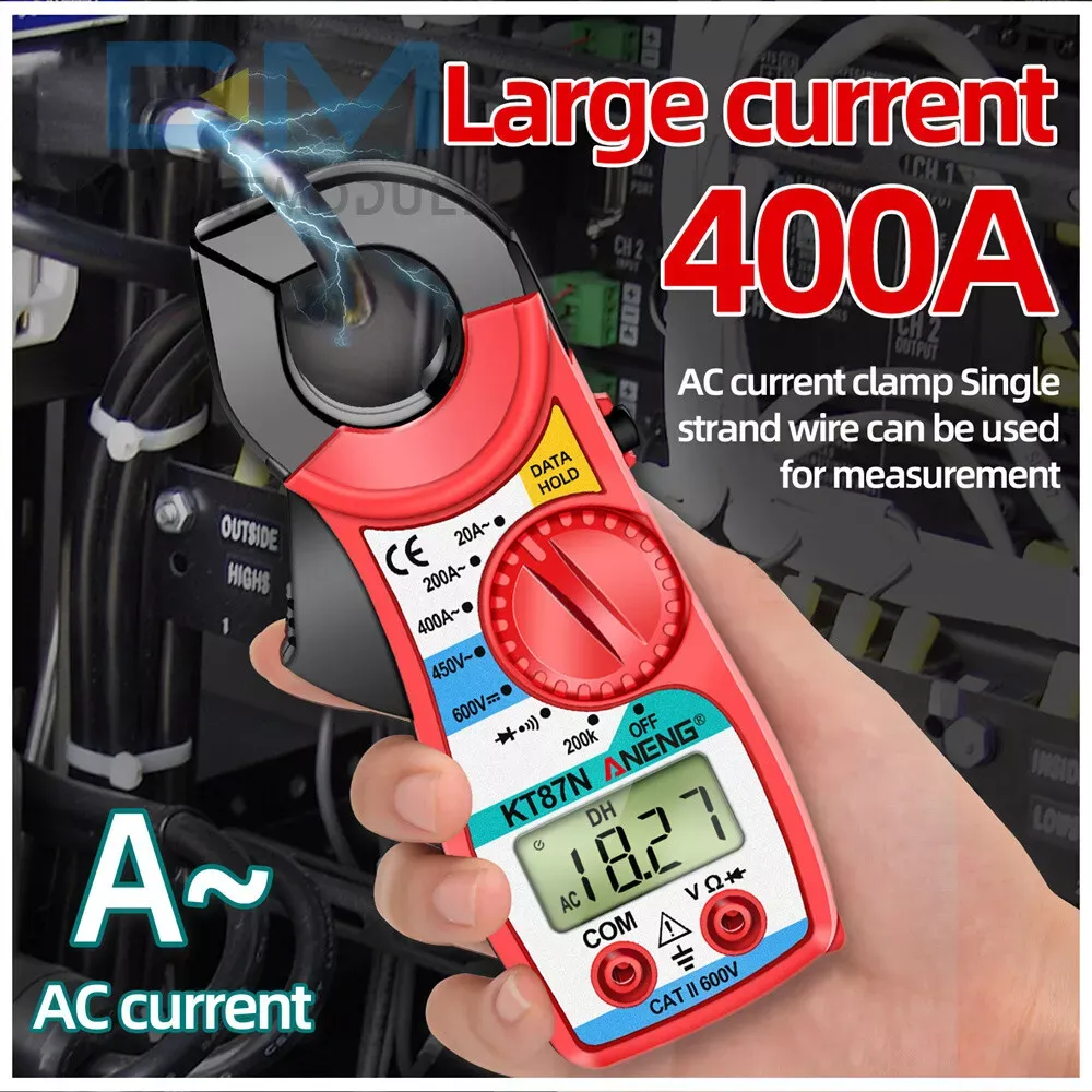 ANENG KT87N Digital Multimeter Tester AC DC Volt Amp Clamp Meter 1999 Counts LCD