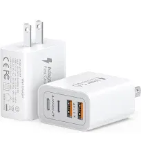 40W USB C Charger Block 2-Pack