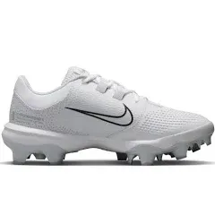 Nike Women&#039;s Hyperdiamond 4 Pro MCS Softball Cleats White DC8990-100 Size 10