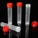 20ml Plastic Small Vials with Screw Caps Sample Tubes,PP Material, Free from ...