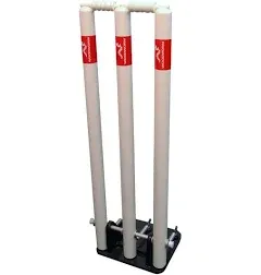 Woodworm Cricket Spring Back Stumps + Bails ICC 28" Senior/Adult Size