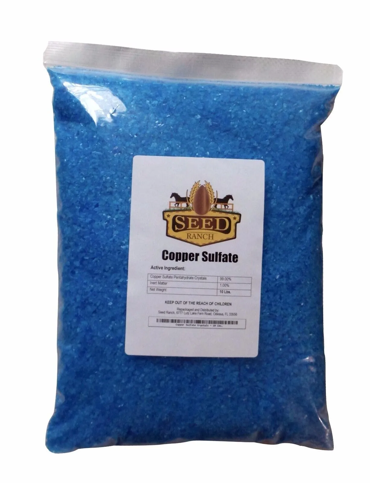 Copper Sulfate Crystals (w/container) - 10 Lbs.