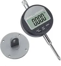 Electronic Digital Dial Indicator Gauge Inch/Metric Conversion 0-1 Inch/25.4 mm Digital Probe Indicator Dial Test Gauge High Resolution: 0.0005''/0.01mm