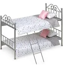 Badger Basket Scrollwork Metal Doll Bunk Bed