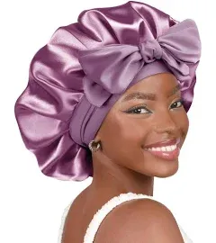 Yanibest Satin Bonnet Silk Bonnet for Women Sleeping Double Layer Satin Hair Bonnet Bonnets for Curly Natural Hair