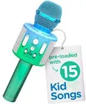 Move2play, Kids Star Karaoke | Kids Microphone | Includes Bluetooth & 15 Pre-Loaded Nursery Rhymes | Birthday Gift for Girls, Bo