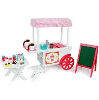 Playtime by Eimmie Furniture Cafe Cart with Accessories-18 Inch Doll