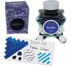 Diamine Inkvent Christmas Ink Bottle 50ml - Polar Glow - NEW