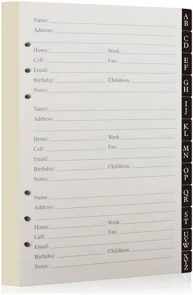 HappyaOKEland Address Book Refill Pages