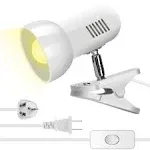 LED Metal Clip On Light Clip on Lamp for Desk, 360° Adjustable Clamp Reading ...