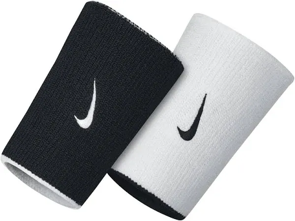 Nike Dri-Fit Home & Away Doublewide Wristbands Red/White