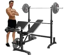 EDOStory Olympic Adjustable Weight Bench Set