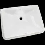 Toto LT1535G#01 20" Rectangular Undermount Bathroom Sink with CEFIONTECT , Cotton White