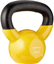 Amazon Basics Basics Vinyl Coated Cast Iron Kettlebell