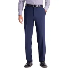 NEW Haggar Men&#039;s Solid Gab Stretch Tailored Fit Suit Separate Pant, Navy,38Wx32L