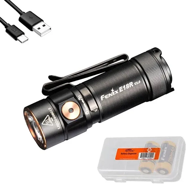 E18R V2.0 EDC Flashlight, 1200 Lumens USB-C Rechargeable Ultra Compact Pocket L